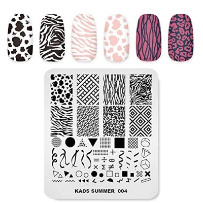Afbeelding van KADS Nagelkunst, stempelplaat, nagelsjabloon, nagelkunstdesign, tool, nagel, DIY ontwerp, afbeelding, plaat