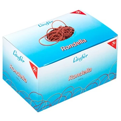 Afbeelding van Läufer 50741 Rondella rubberen ringen nr. 15, diameter 100 mm, 1 kg doos, rood, bijzonder duurzaam
