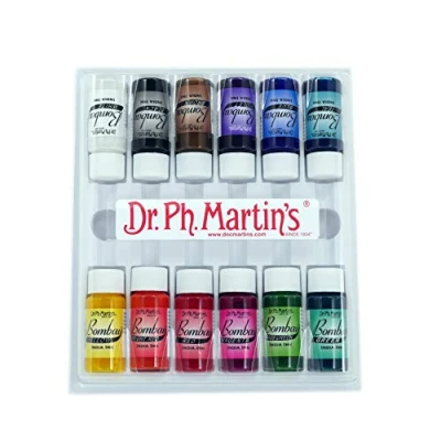 Afbeelding van Dr. Ph. Martin&#039;s Bombay India Ink, 0,5 oz, Set van 12 (Set 1)