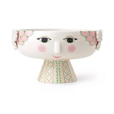 Afbeelding van Bjorn Wiinblad Eva bowl op voet H14.5cm D24cm soft pink