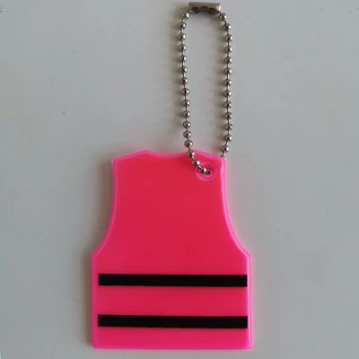 Afbeelding van Reflecterende sleutelhanger 1 stuks Hesje Roze
