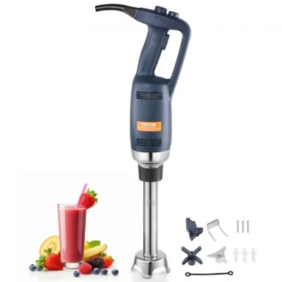 Afbeelding van VEVOR Commerciële staafmixer, 350 W, handmixer, staaf, 254 mm, draagbare mixer, traploos variabele snelheid, met lemmet van roestvrij staal, voor soep, saus, puree, levensmiddelen, crème