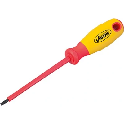 Afbeelding van VIGOR VDE Platte schroevendraaier Kopbreedte: 3 mm Koplengte: 100