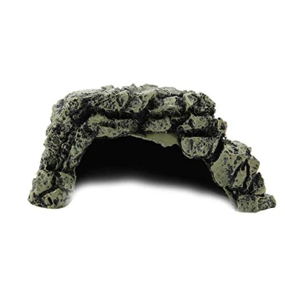 Afbeelding van Hffheer Reptielenschuilplaats, schildpad, rouwplatform, reptielen, verborgen habitat, hagedissen, schildpadden, hars, ornament voor aquarium, terrarium reptielen (L)