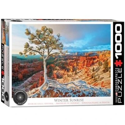 Afbeelding van Eurographics Sonnenaufgang IM Winter Puzzel voor kinderen, Maat: One Size, Multicoloured
