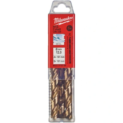 Afbeelding van Metaalboor Hss G Cobalt 12 X 151 Mm (5 Stuks)