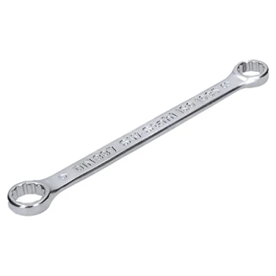 Afbeelding van SW Stahl 01302L dubbele ringsleutel 8 x 9 mm plat I rechte uitvoering 12 kant sleutel