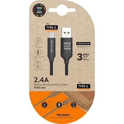 Afbeelding van Kabel USB C naar Tech One TEC2006 1 m