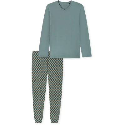 Afbeelding van Schiesser SET Pyjama, Heren, Maat: 54, Mineral