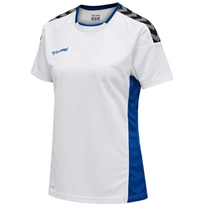 Afbeelding van Hummel Hmlauthentic Tshirt print, Dames, Maat: 42, White/true blue