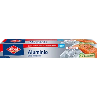 Afbeelding van Albal Aluminiumfolie, extra robuust, gemakkelijk te snijden, 1 stuk