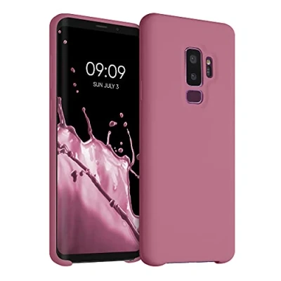 Afbeelding van kwmobile telefoonhoesje compatibel met Samsung Galaxy S9 Plus hoesje Zachte case voor smartphone Back cover in donkerroze
