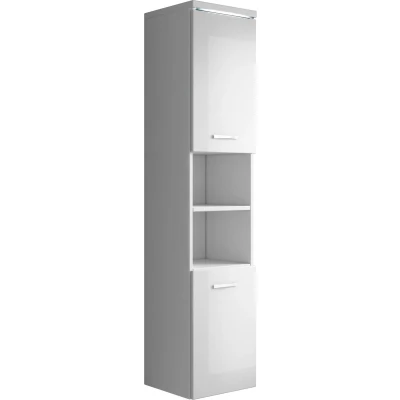 Afbeelding van Badplaats Badkamerkast Paso 35 x 160 cm hoogglans wit