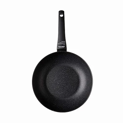 Afbeelding van Jaha Yes! Wok 1 greep, 28 cm, Artech Stone Ultra, zwart