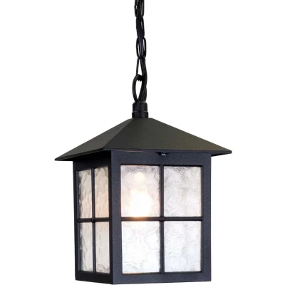 Afbeelding van Landelijke Hanglamp Steady Lighting Metaal Landelijk E27 L: 18.5cm Voor Buiten Woonkamer Eetkamer Zwart