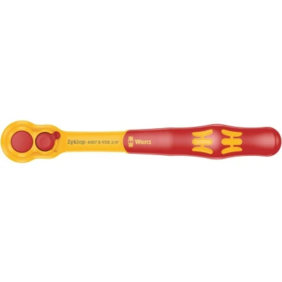 Afbeelding van Wera 8007 B VDE Zyklop ratel geïsoleerd omschakelpal 3/8&quot; aandrijving 222mm