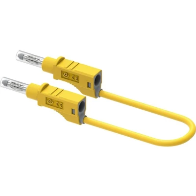Afbeelding van Electro PJP 2214/600V CD1 50J Meetsnoer Bananenstekker 50 cm Geel 1 stuk(s)