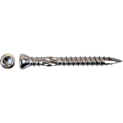 Afbeelding van Hardhoutschroeven RVS A4 5 x 50 mm Torx 25 met snijpunt Doos 200 Stuks