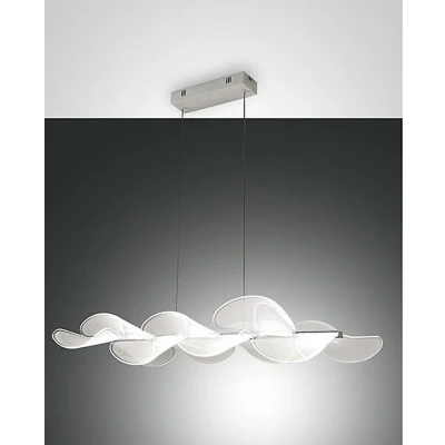 Afbeelding van Fabas Luce LED hanglamp Sylvie, langwerpig, 78 x 37 cm