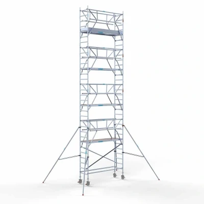 Afbeelding van Rolsteiger 0.75x2.50x10.20m lichtgewicht platformen incl. dubbele voorloopleuningen