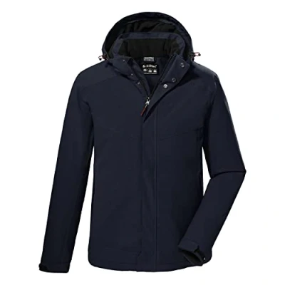 Afbeelding van killtec heren Outdoorjack/functioneel jack met afritsbare capuchon KOW 148 MN JCKT, dark navy, XXL, 38920 000