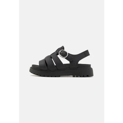 Afbeelding van Timberland Clairemont WAY Sandalen met plateauzool, Dames, Maat: 39, Black Leer