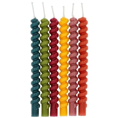 Afbeelding van Folat Kaarsjes twister comfy cozy 10 cm (12 stuks)