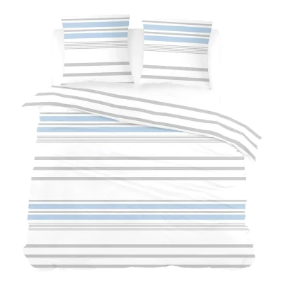 Afbeelding van Snoozing Rieke Dekbedovertrek Tweepersoons 200x200/220 cm Blauw