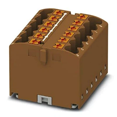 Afbeelding van Phoenix Contact PTFIX 12X2,5 BN 3273296 Verdeelblok 0.14 mm² 2.50 Bruin 8 stuk(s)