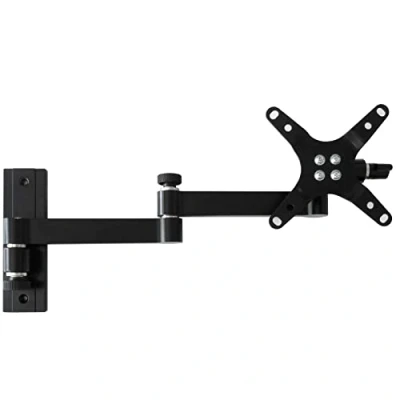 Afbeelding van Universele TV muurbeugel voor 10&#039; 32&#039; inch LED LCD OLED monitor draaibaar en kantelbaar ook kampeerwagens VESA 75 100 zwart Model: L52B