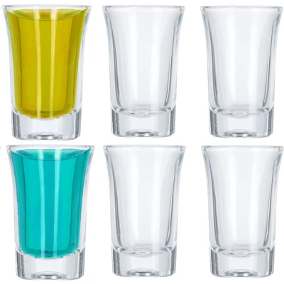 Afbeelding van 12x shotglaasjes / borrelglazen transparant 4 cl Shotglazen