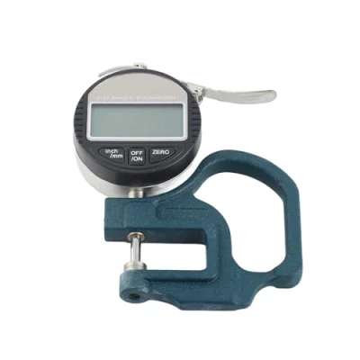 Afbeelding van Digitale diktemeter Lcd scherm Papier Lederen Doek Spons Draad Meting Tool 0 12.7mm Meetbereik, 0.01mm Nauwheid