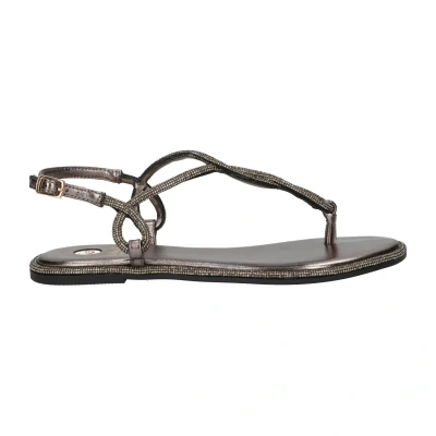 Afbeelding van Sandalen Pewter Steentjes Maat 39 Dames Smile Favorites