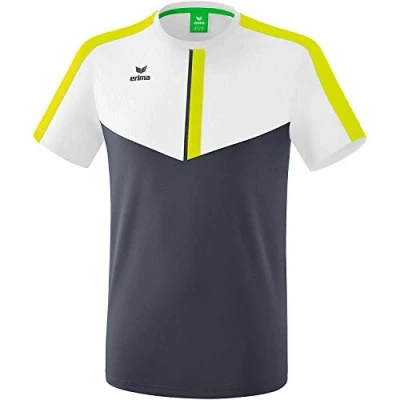 Afbeelding van Erima Squad T shirt wit/slate grey/lime