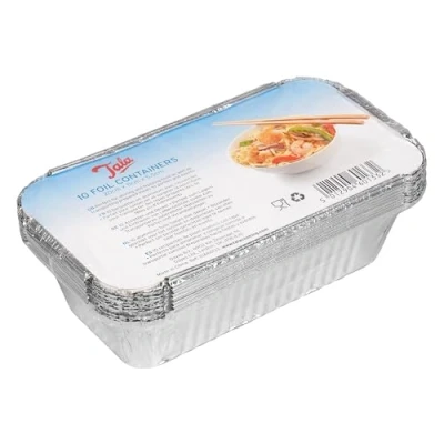 Afbeelding van Tala 10A60133 Op zwaar werk berekende Foliecontainers met Deksels, Zilver