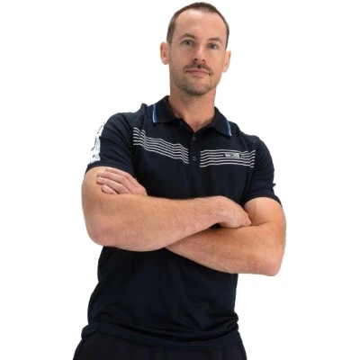 Afbeelding van Sjeng Sports Man Tee Celio (Dark Blue) Heren Navy/Wit XL