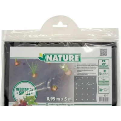 Afbeelding van Nature Kweekfolie Kleine Groenten Groeifolie Gronddoek 0.95x5 m Zwart Anti Uv
