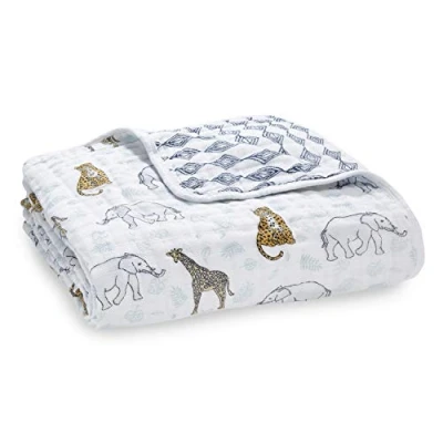 Afbeelding van aden + anais 100% katoenen mousseline droomdeken, 120 x cm, ideale pasgeboren kinderkamer en babydekens voor babymeisjes jongens, beddengoed peuters baby&#039;s, douche registercadeau,