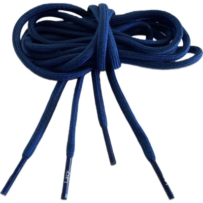 Afbeelding van Schoenveter blauw 120cm lang x4mm breed rond