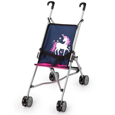 Afbeelding van Bayer Design 30154AA Poppenbuggy, opvouwbaar, vier dubbele wielen