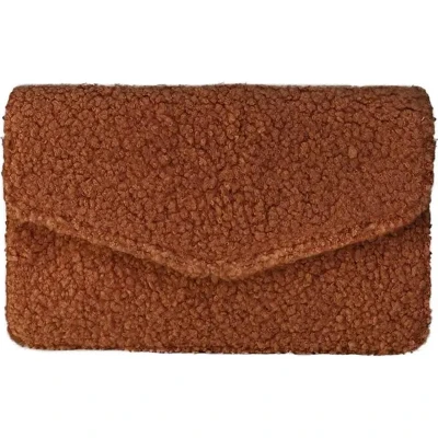Afbeelding van Bruine Schoudertas Teddy Gestreepte &amp; Verwijderbare Bag strap Tassen hengsel Bruin