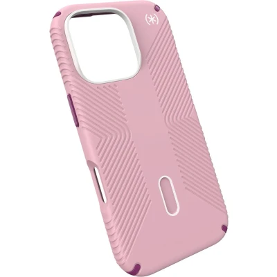 Afbeelding van Speck hoesje geschikt voor Apple iPhone 16 Pro Ultieme Bescherming en Grip Luxe Soft touch Afwerking Valbescherming gecertificeerd tot 4 meter Microban Antibacterieel Presidio2 lijn Roze