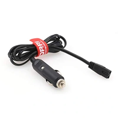 Afbeelding van DRRI Mini koelkast, 12 V DC, 2 pins netsnoer voor Mobicool koelbox, autokoelbox, auto vriezer, koelkast (1,5 m)