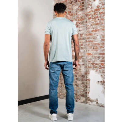 Afbeelding van Fred Perry Tshirt basic, Heren, Maat: Small, Silver blue