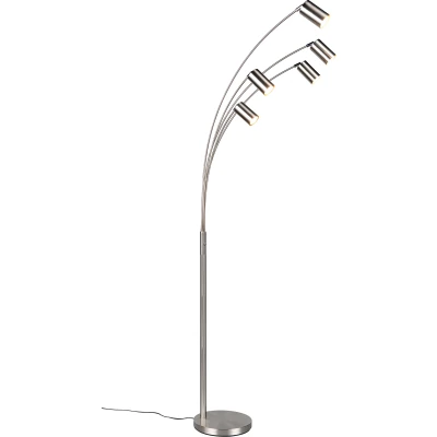 Afbeelding van TRIO MARLEY Staande lamp Nikkel mat excl. 5x GU10 4,5W