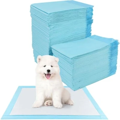 Afbeelding van YSWOVUO 100 stuks hondenonderleggers, 33 x 45 cm, trainingsmatten voor honden en puppy&#039;s, sneldrogend oppervlak