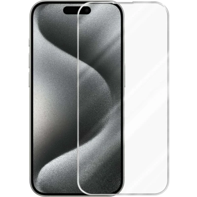 Afbeelding van Cadorabo Screenprotector geschikt voor Apple iPhone 15 PRO in KRISTALHELDER Tempered Display Pantser Film beschermglas