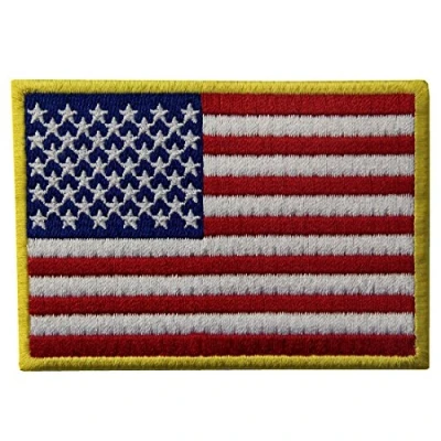 Afbeelding van Amerikaanse vlag USA Nationaal Geborduurd Ijzer Op Naai Patch