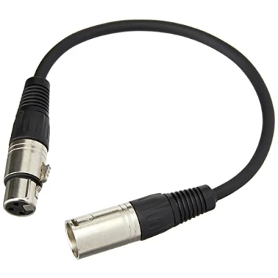 Afbeelding van PULSE PLS00293 3 Pin XLR Mannetje naar Vrouwelijke Microfoonlood, 0.3m, Nikkel