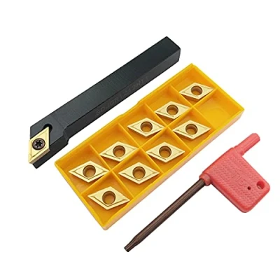 Afbeelding van 1 stks SDJCR1212H11 CNC draaibank Draaigereedschap Houder T15 moersleutel 10 DCMT21.52 UE6020 / DCMT11T304 hardmetalen inzetstukken